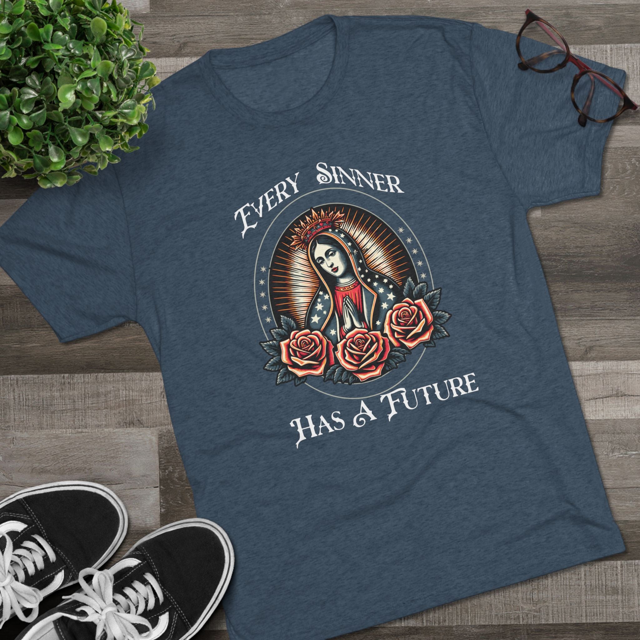 Crew Tee — "Every Sinner Has a Future"