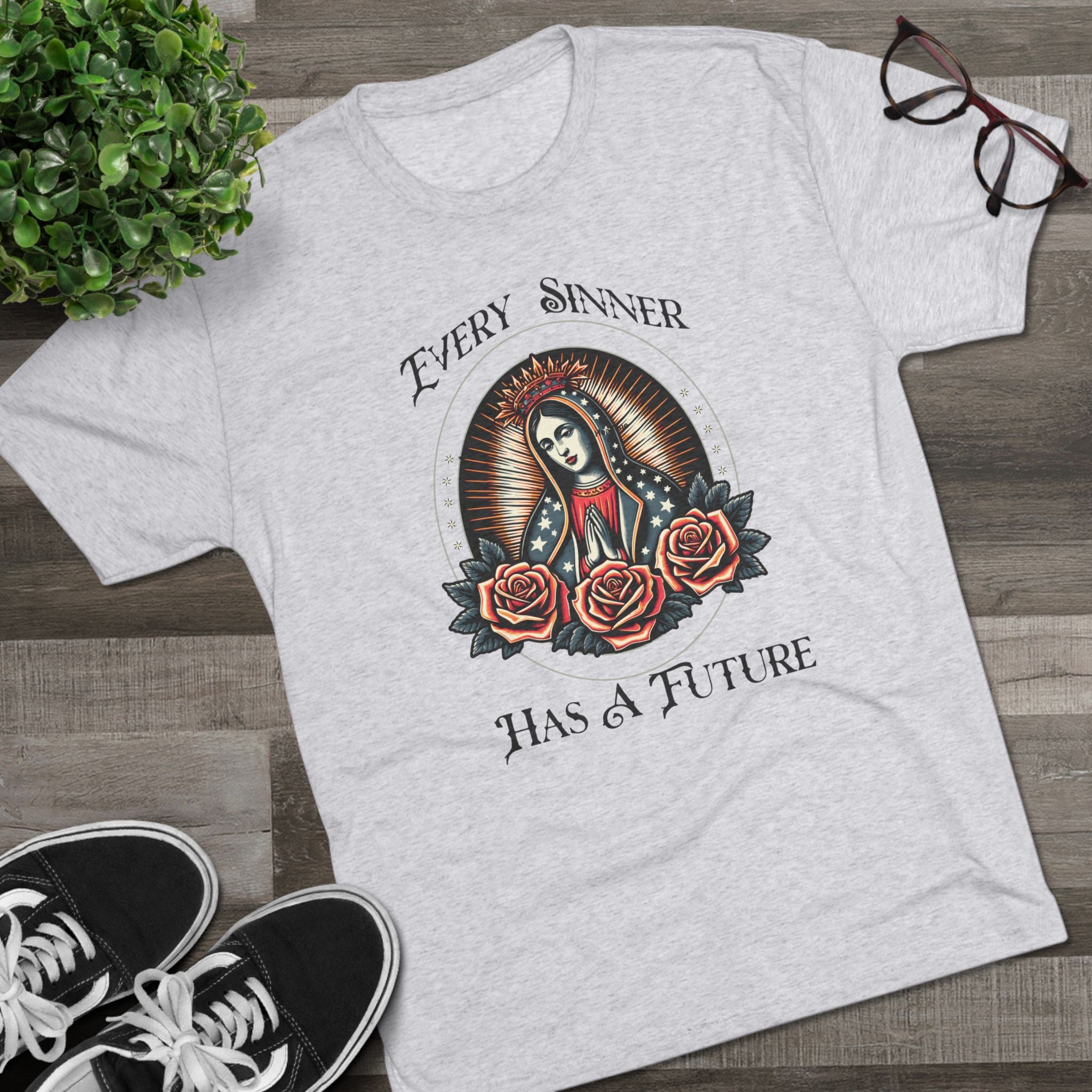 Crew Tee — "Every Sinner Has a Future"