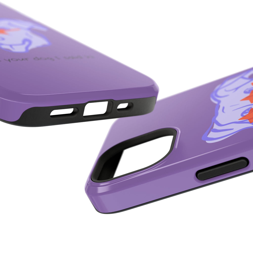 Impact Resistant Case — Purple Dog “Tell your dog I said hi”