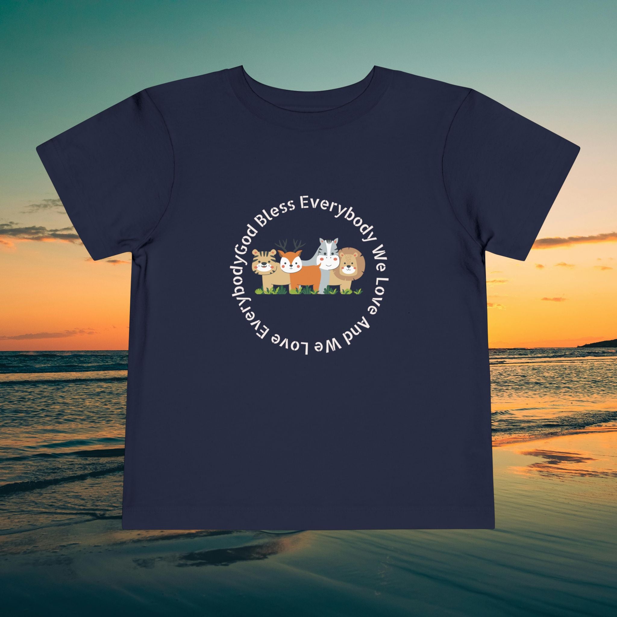 Toddler Tee — 'God Bless Everybody We Love'