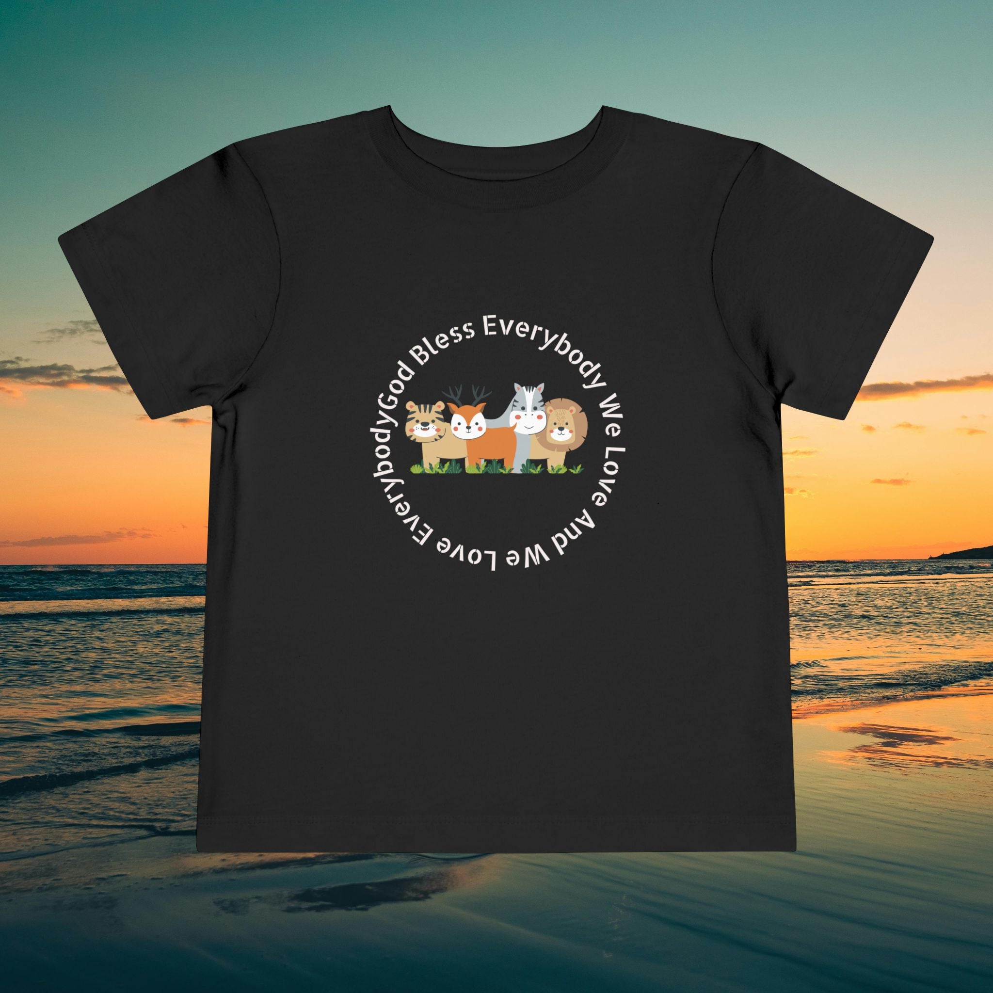 Toddler Tee — 'God Bless Everybody We Love'