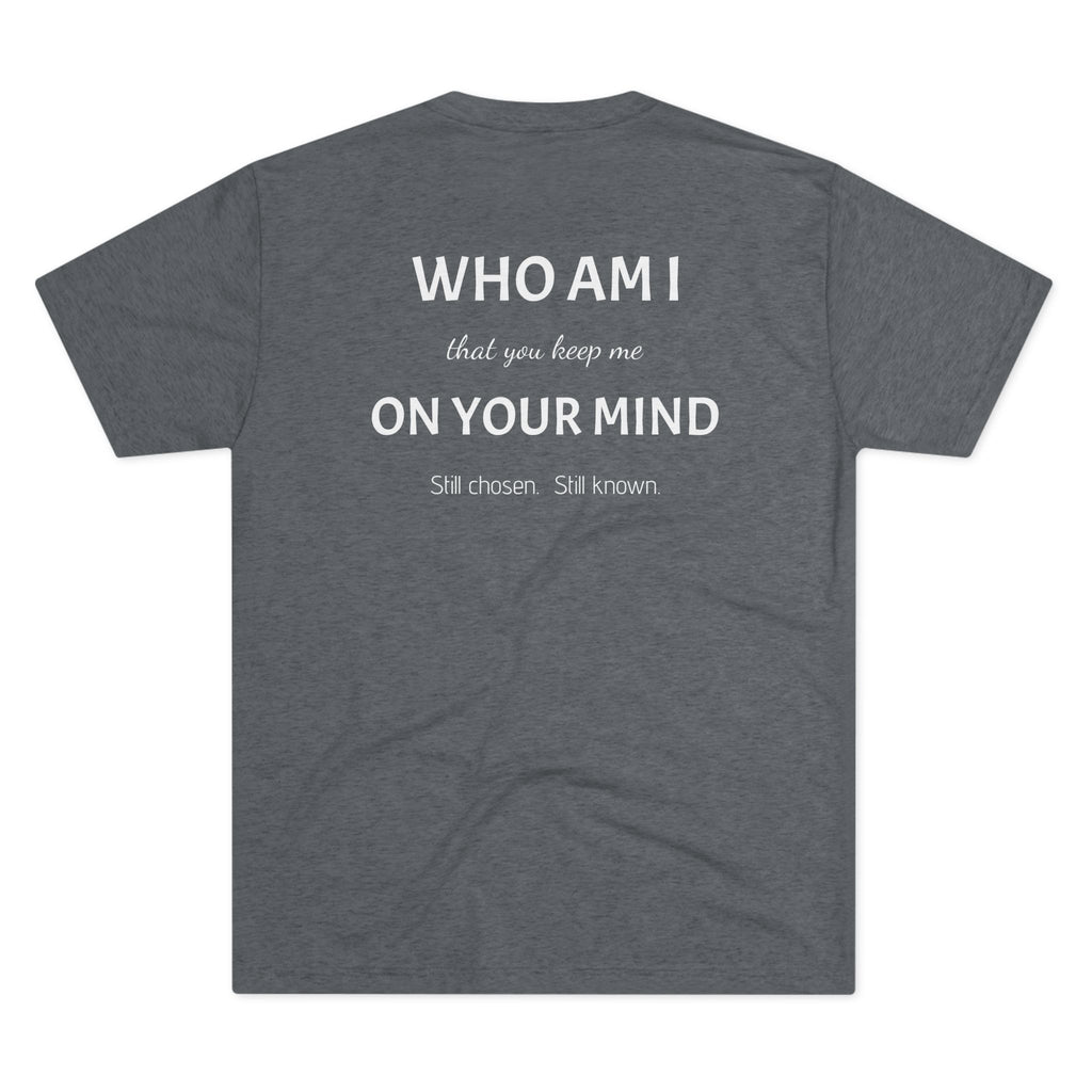 Conviction Crew Tee — "Who Am I"