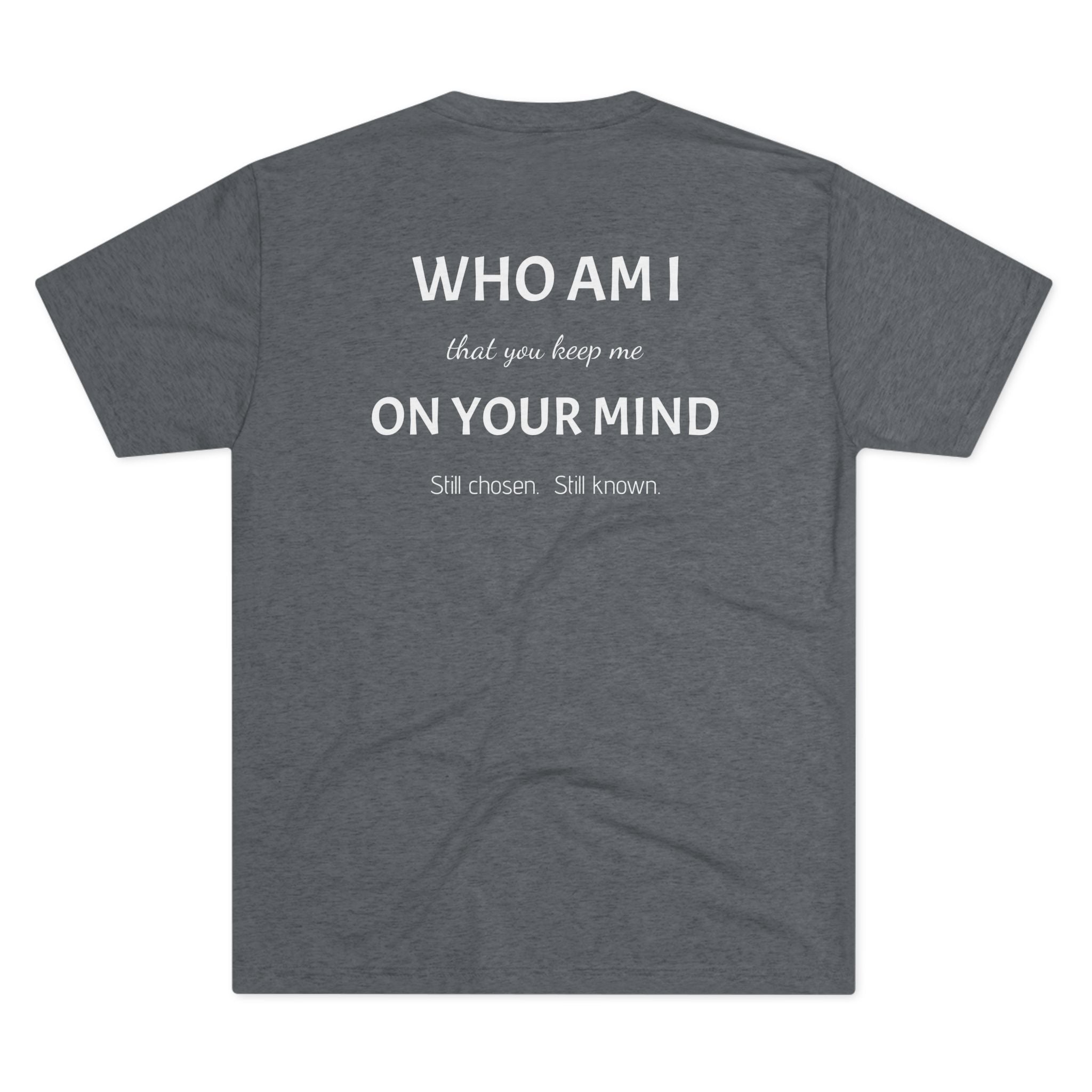 Conviction Crew Tee — "Who Am I"