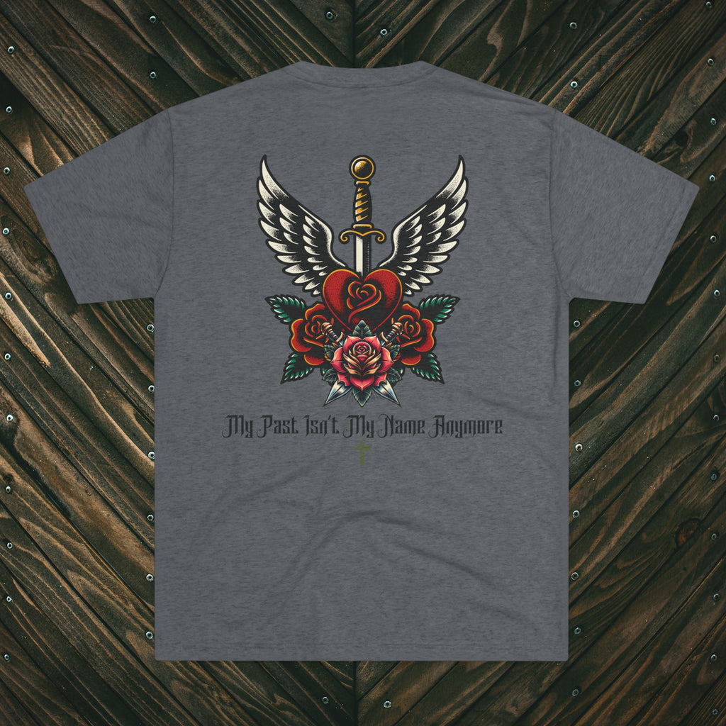 Dagger & Roses T-Shirt — "My Past Isn't My Name Anymore" Christian Tee
