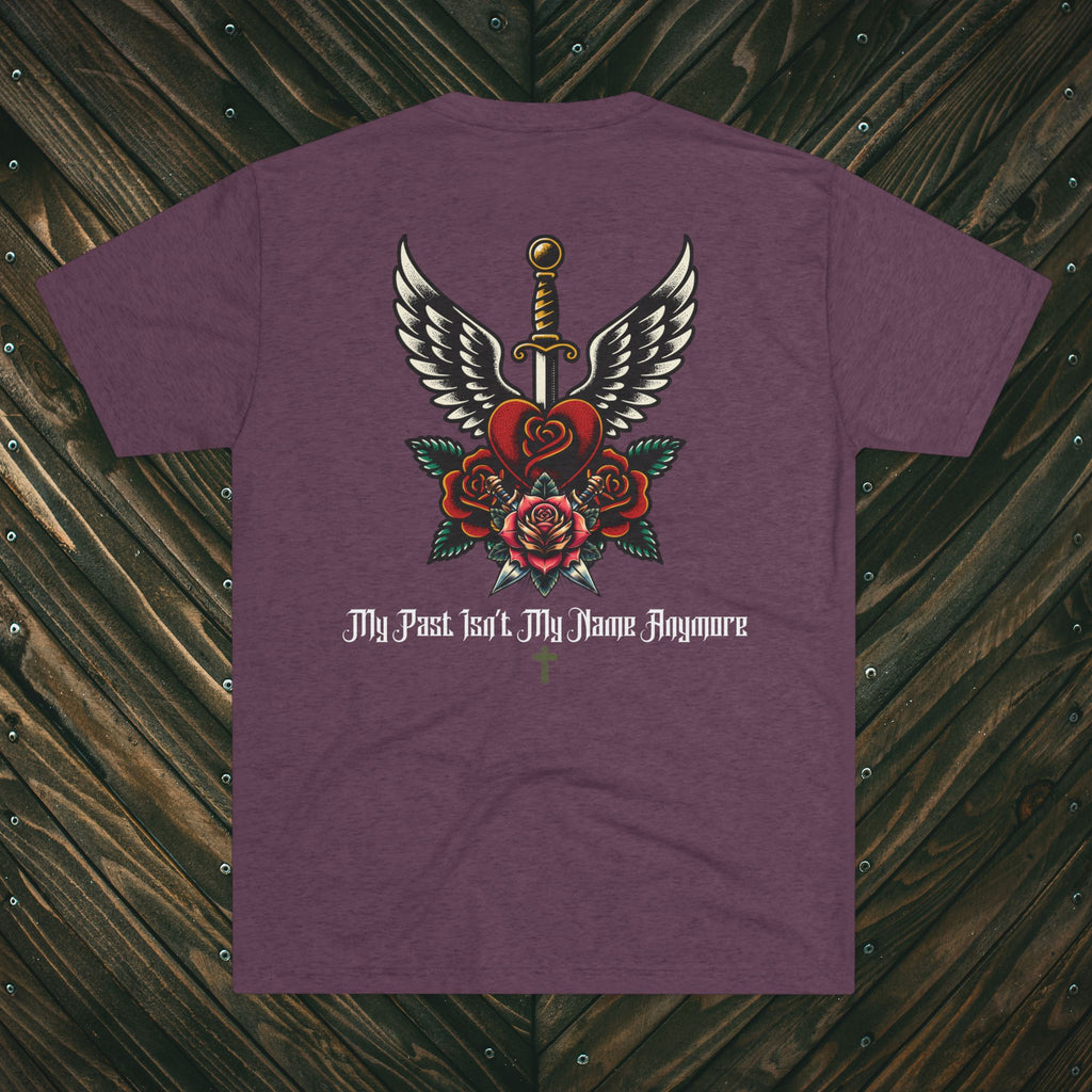 Dagger & Roses T-Shirt — "My Past Isn't My Name Anymore" Christian Tee
