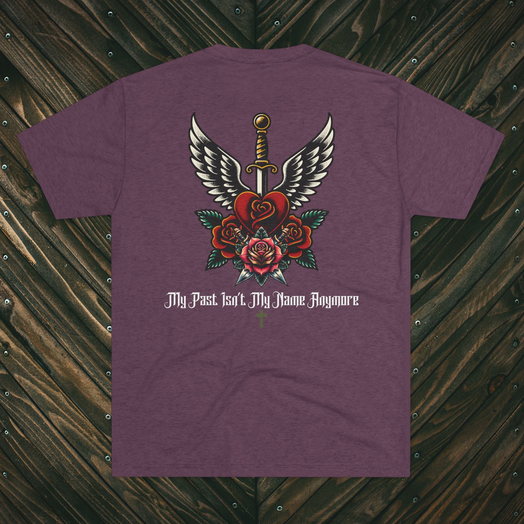 Dagger & Roses T-Shirt — "My Past Isn't My Name Anymore" Christian Tee