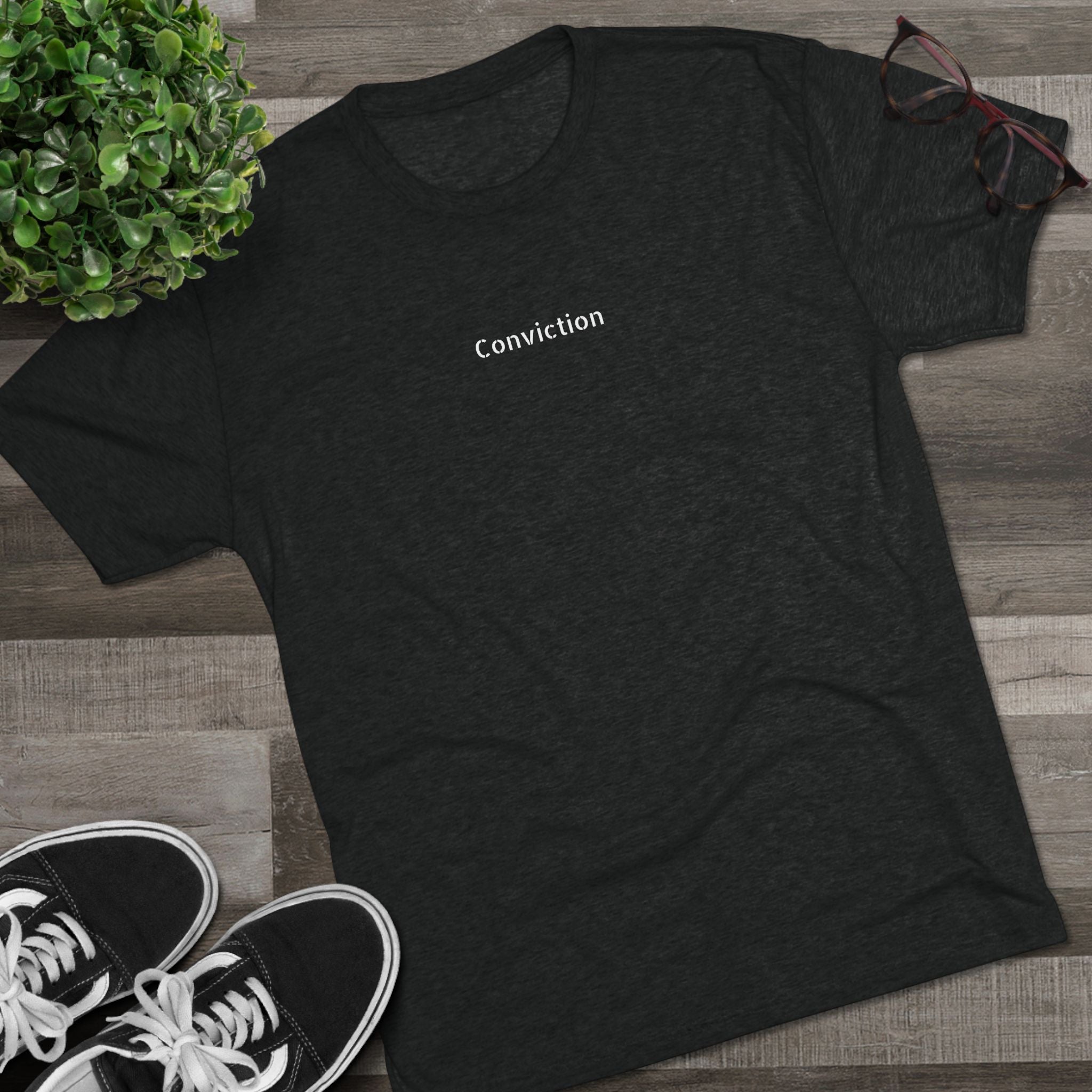 Conviction Crew Tee — "Who Am I"
