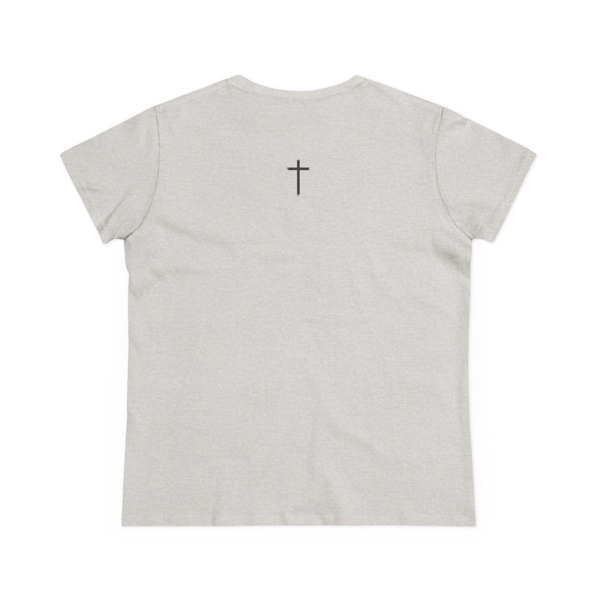 Women's Tee — Floral 'Be Still and Know' Cotton Shirt