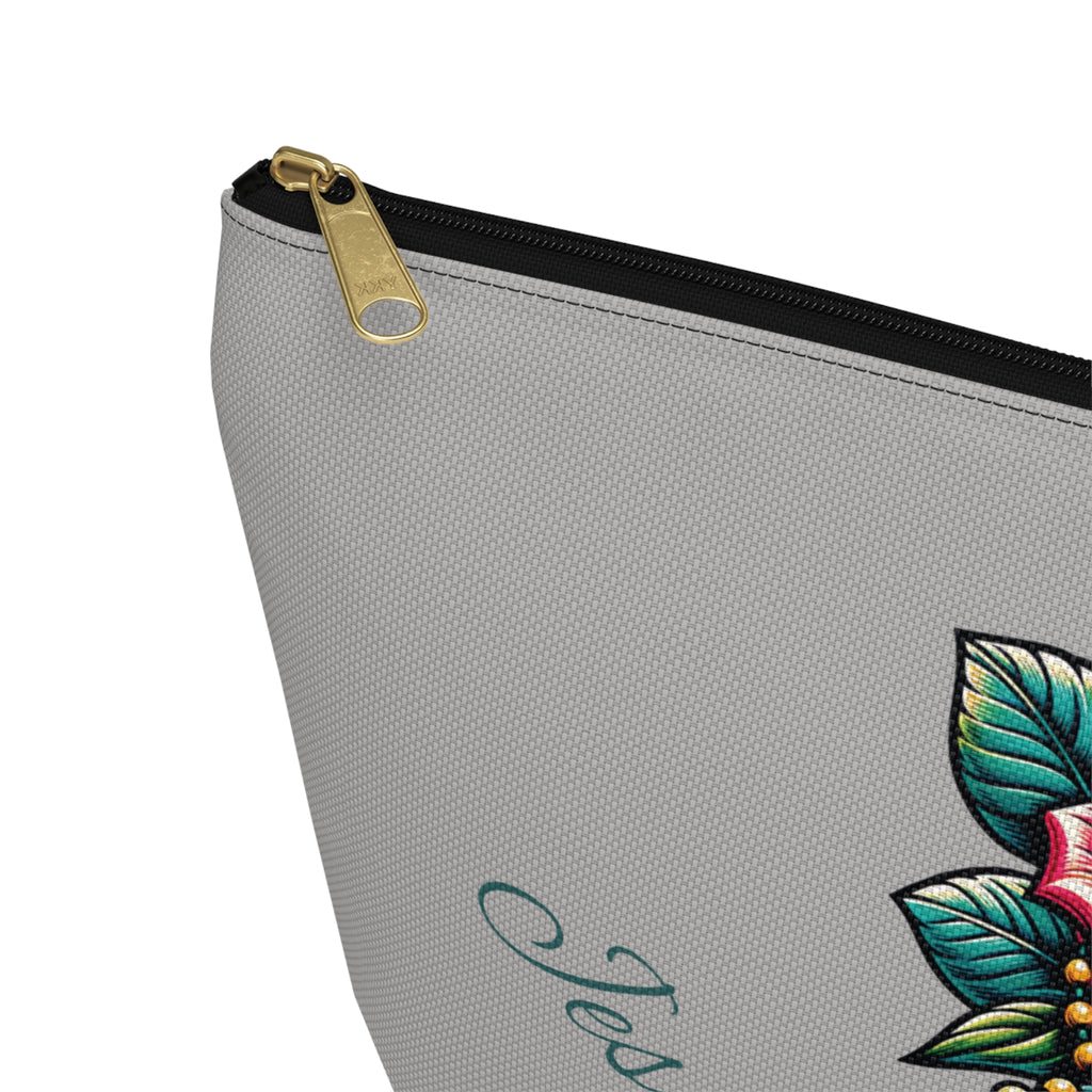 Accessory Pouch — "Jesus, Coffee, and Lip Gloss" Cosmetic Bag