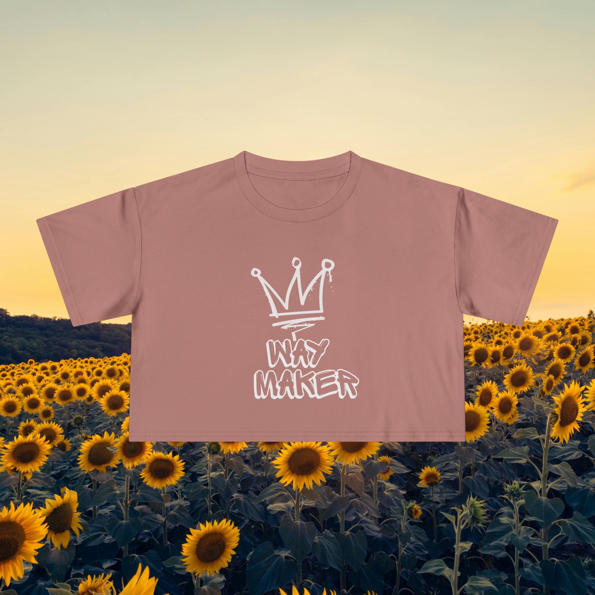 Way Maker Crown Crop Tee