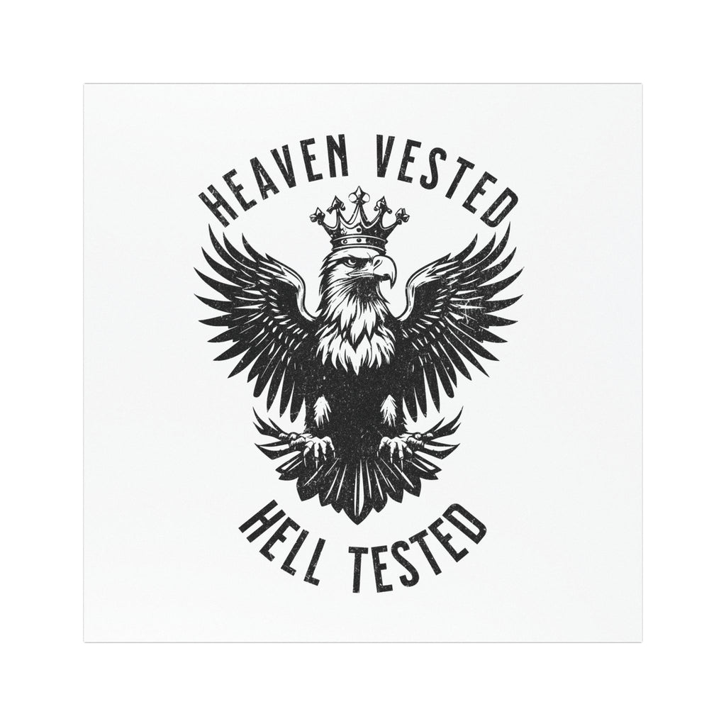 Heaven Vested Hell Tested Car Magnet