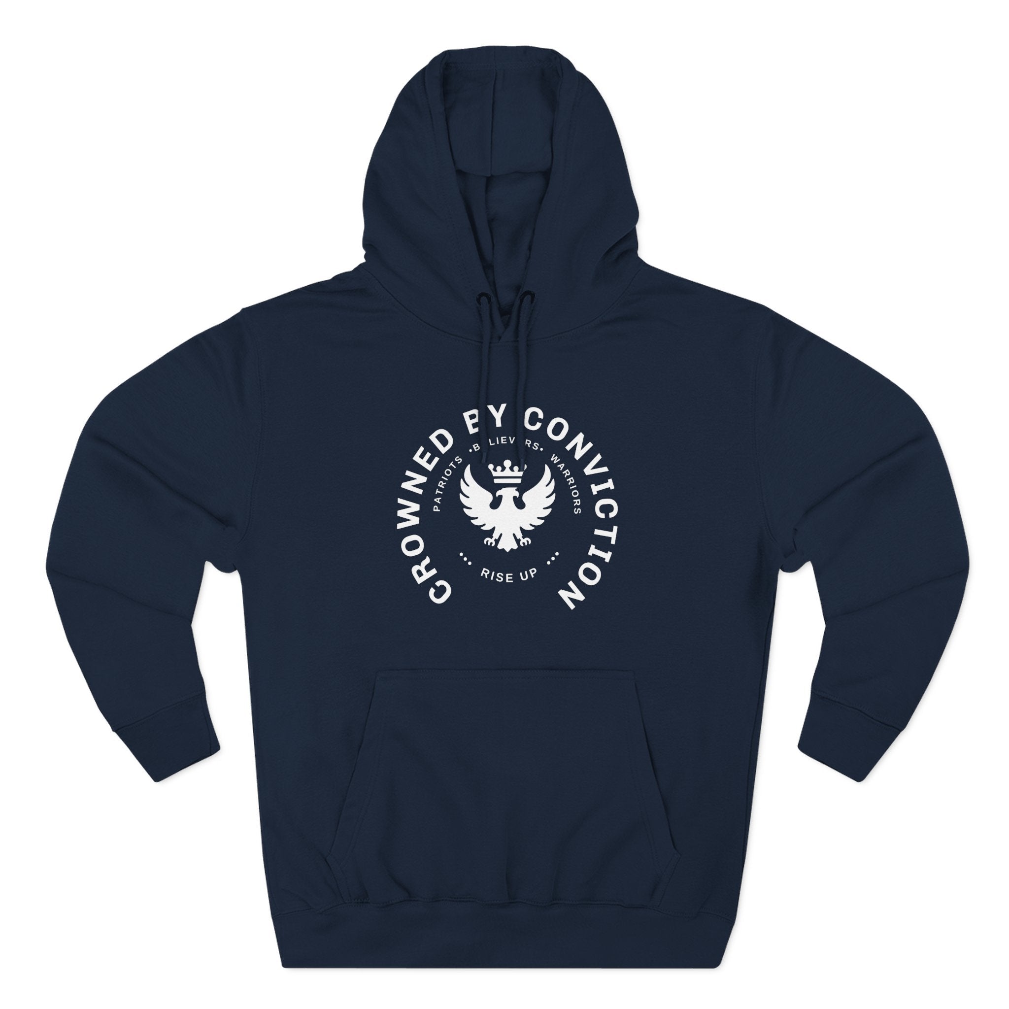 Crowned Conviction Eagle Hoodie — Graphic Pullover