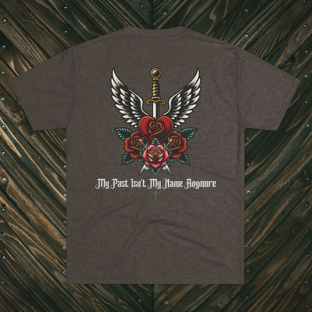 Dagger & Roses T-Shirt — "My Past Isn't My Name Anymore" Christian Tee