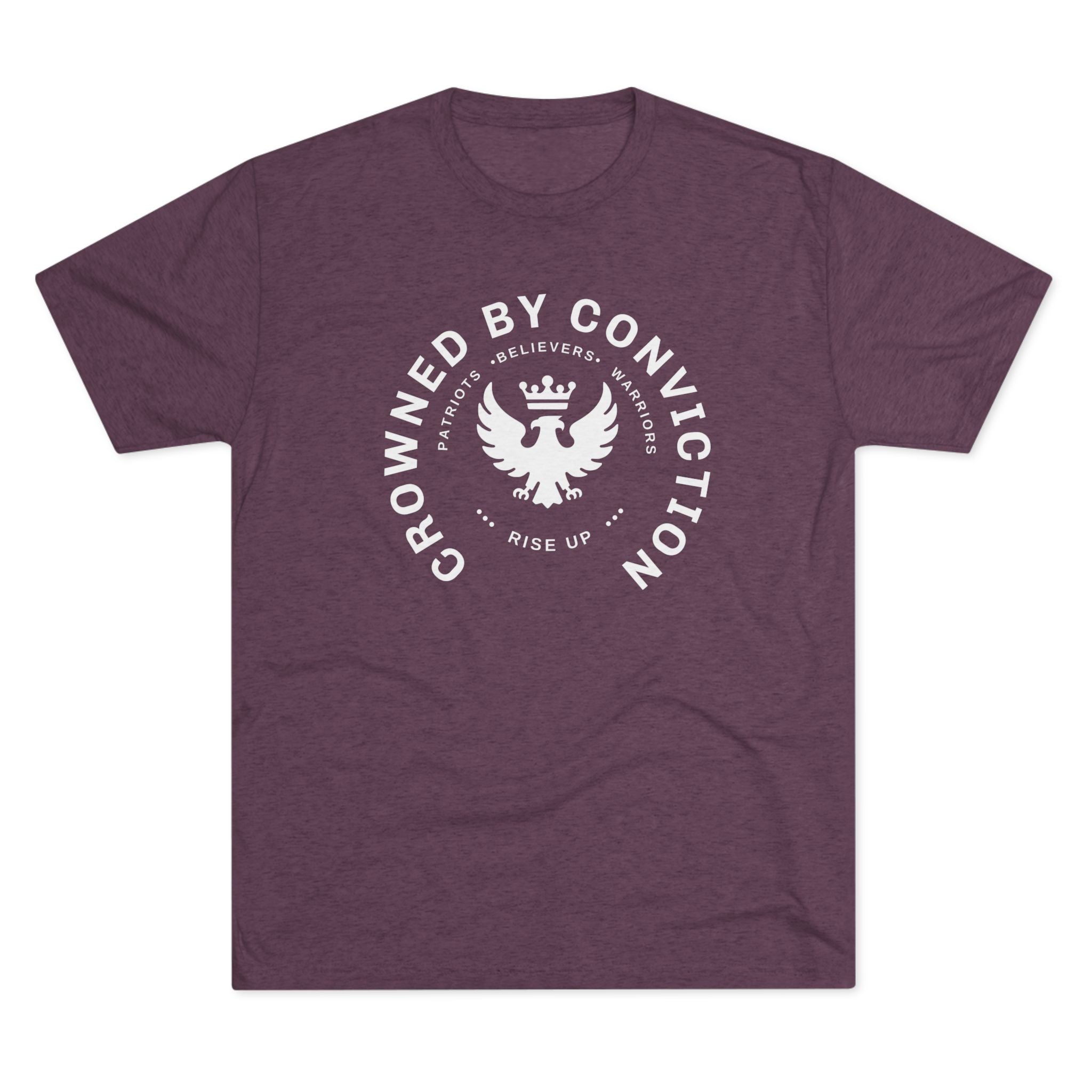 Crowned by Conviction Graphic Tee — 'Rise Up' Eagle Emblem