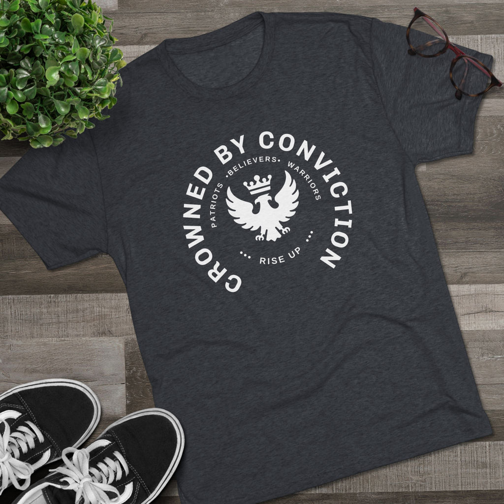 Crowned by Conviction Graphic Tee — 'Rise Up' Eagle Emblem
