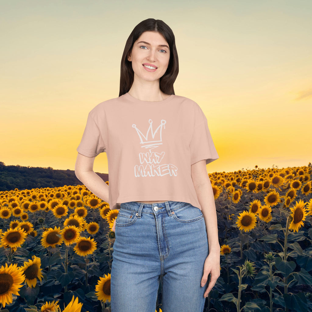 Way Maker Crown Crop Tee