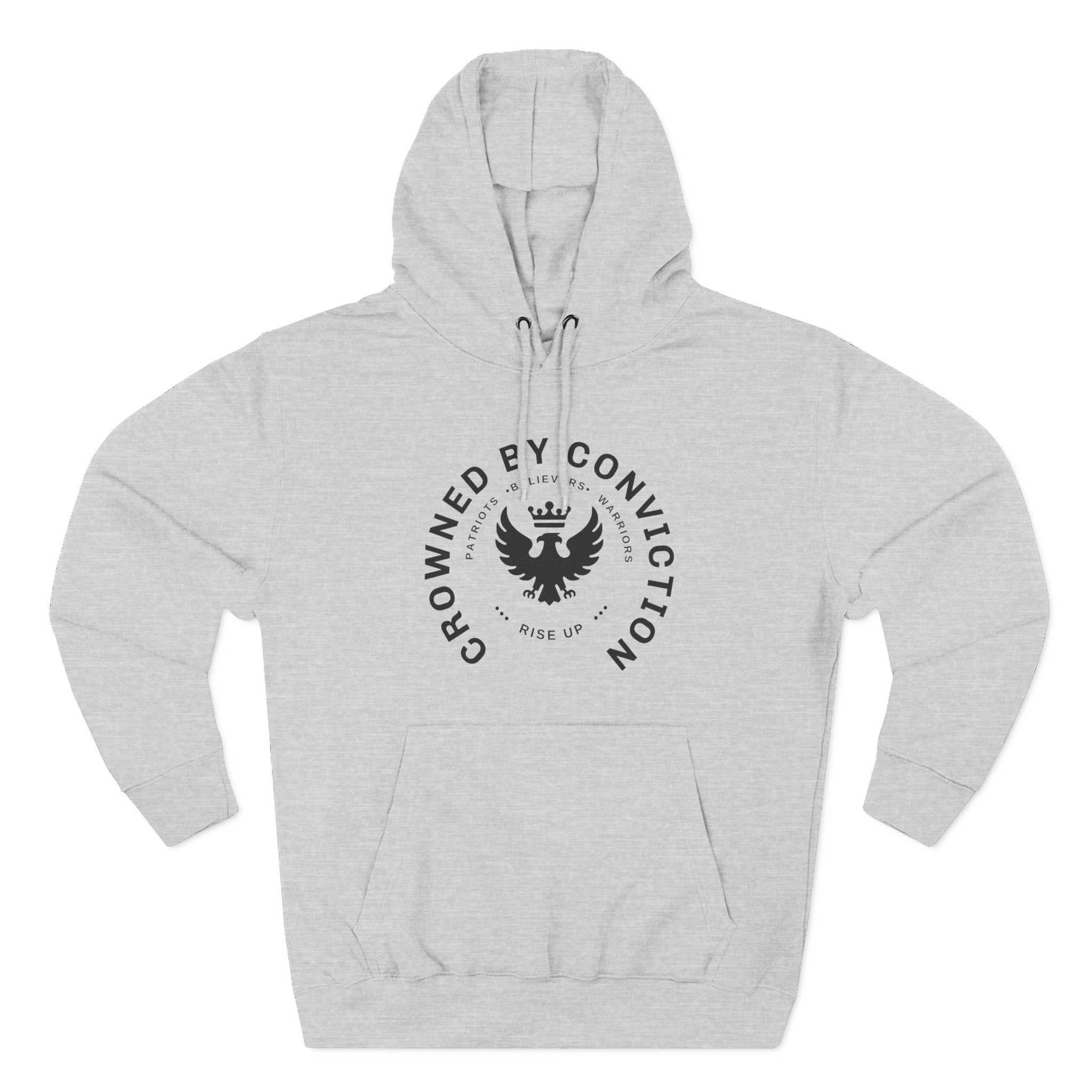 Crowned Conviction Eagle Hoodie — Graphic Pullover