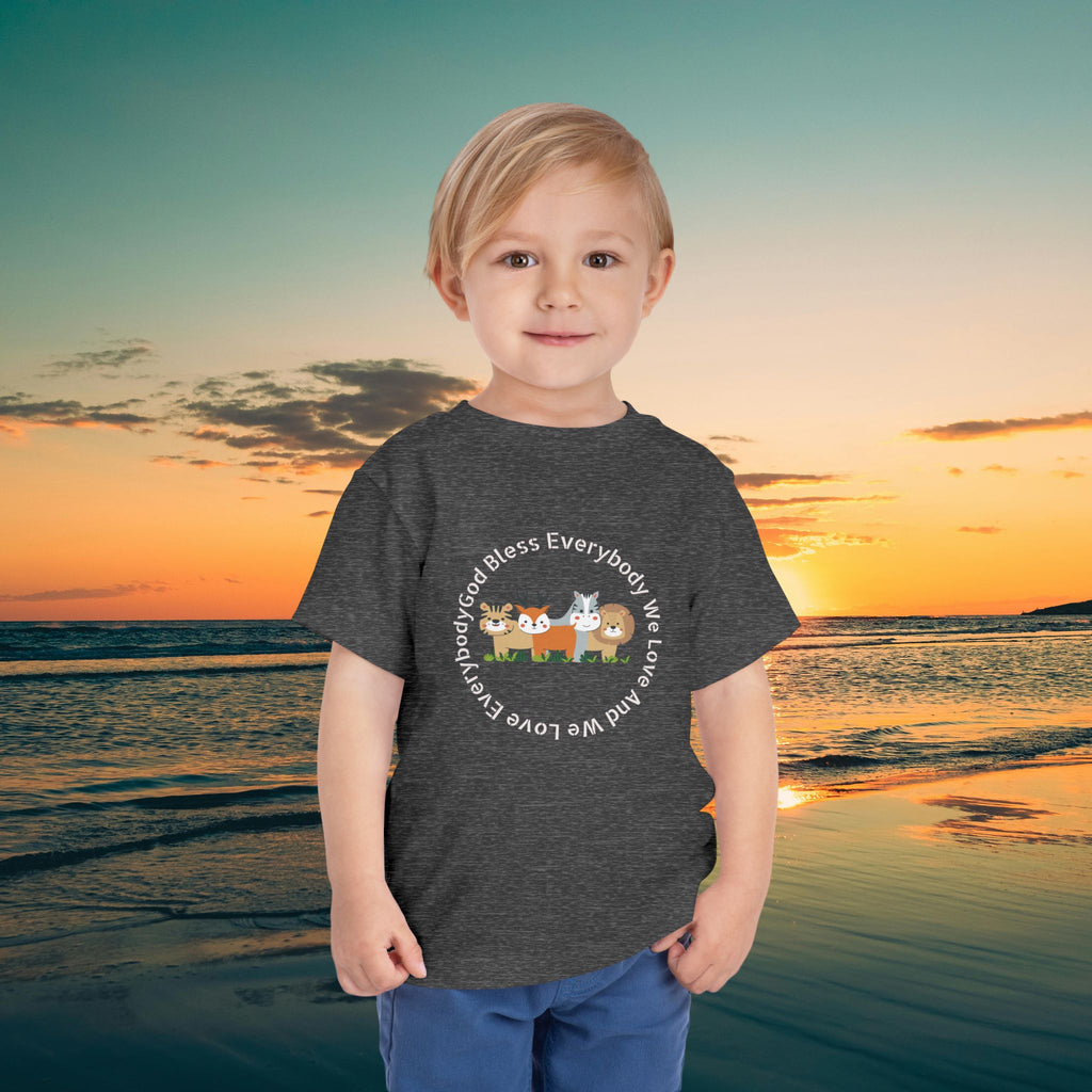 Toddler Tee — 'God Bless Everybody We Love'