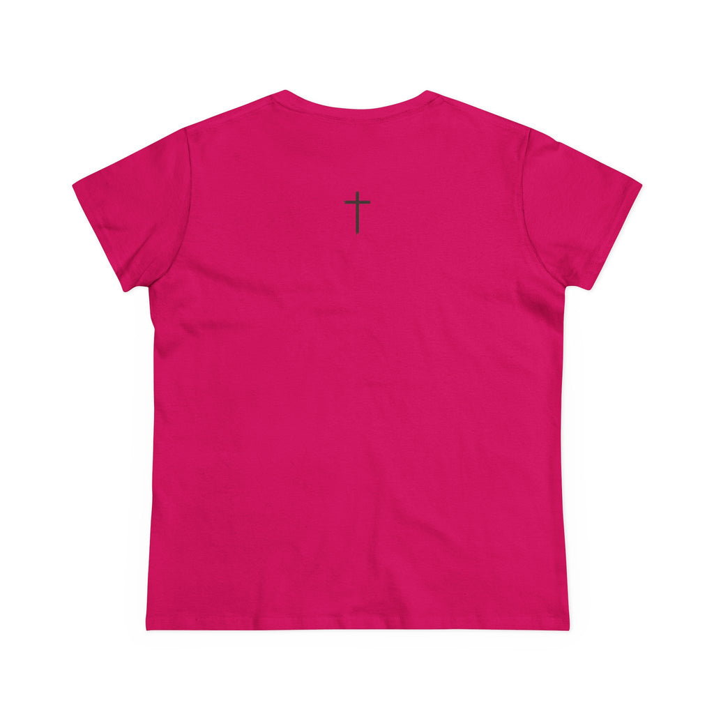 Women's Tee — Floral 'Be Still and Know' Cotton Shirt