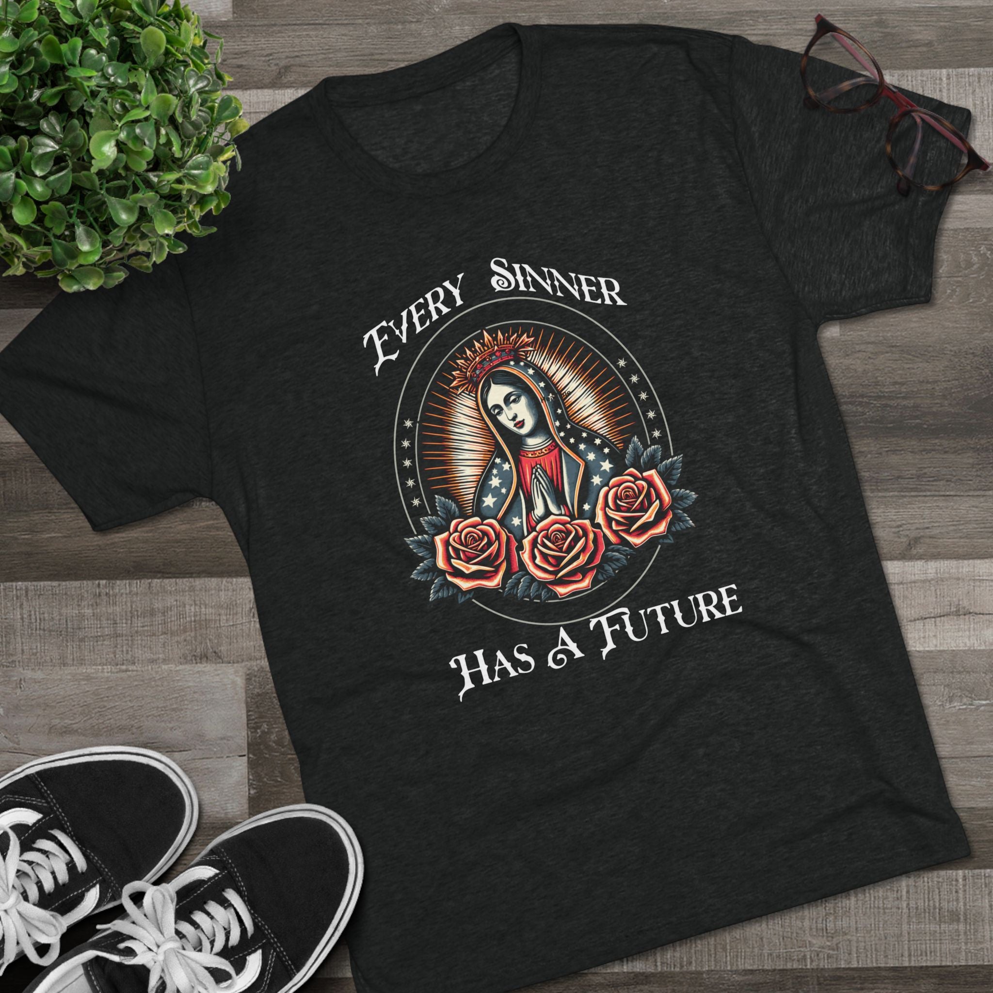 Crew Tee — "Every Sinner Has a Future"