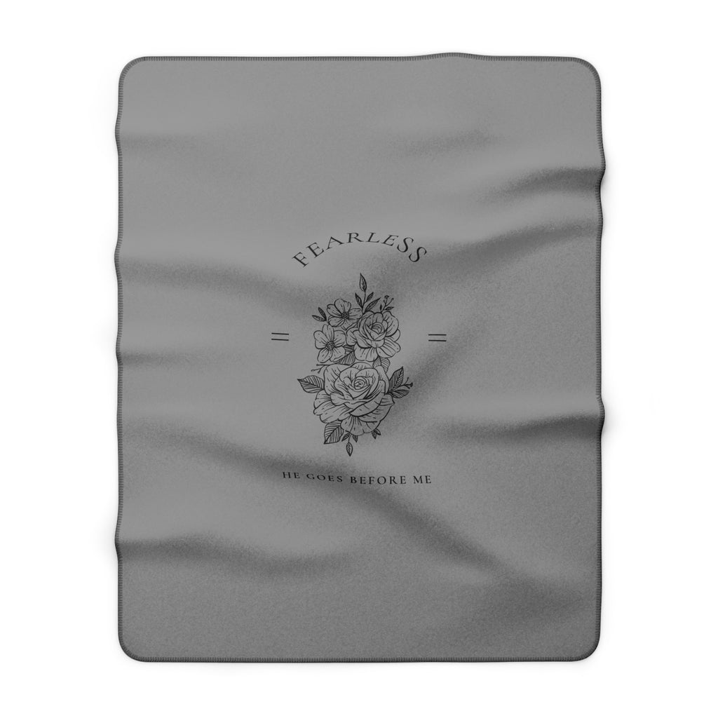 Floral Sherpa Blanket Fearless