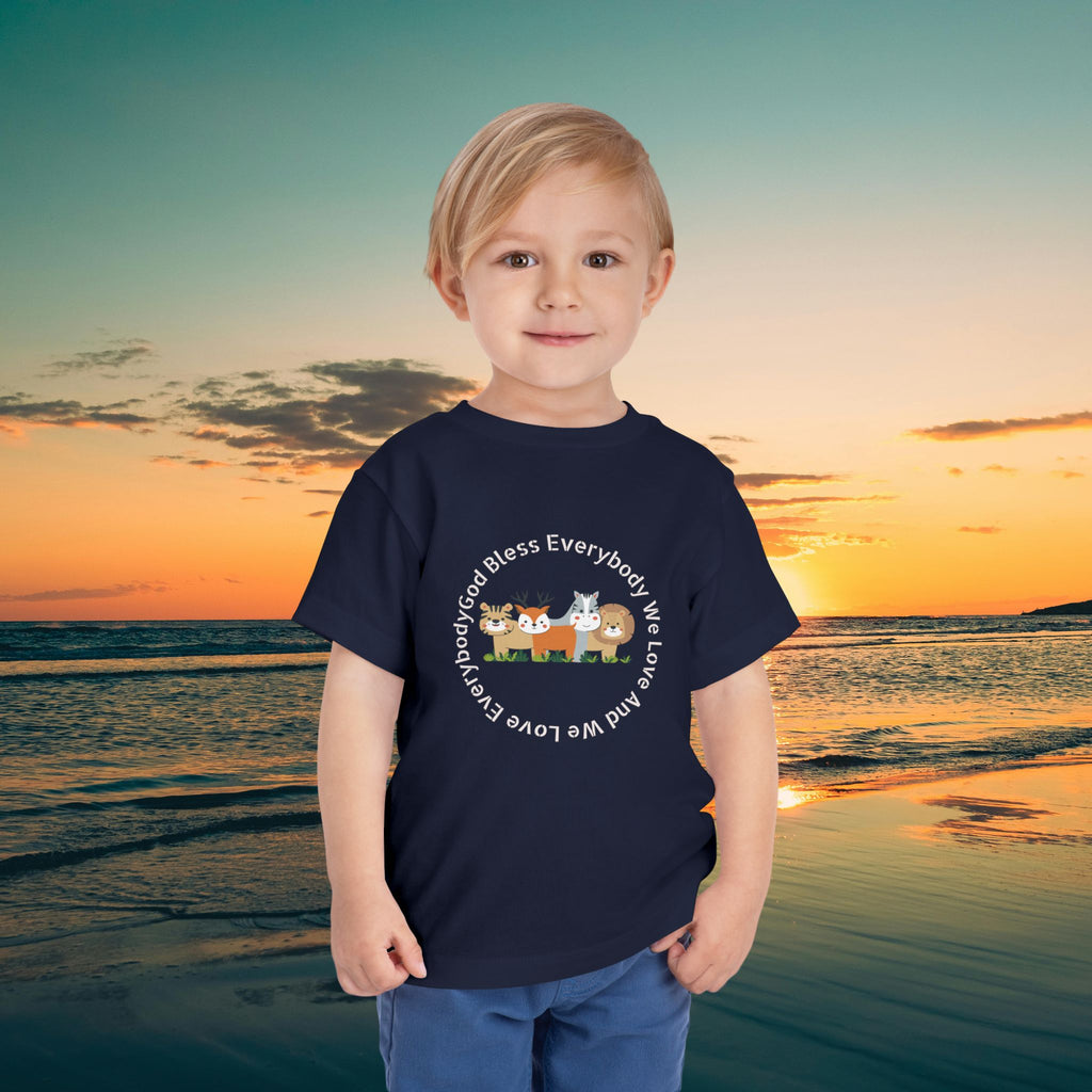 Toddler Tee — 'God Bless Everybody We Love'