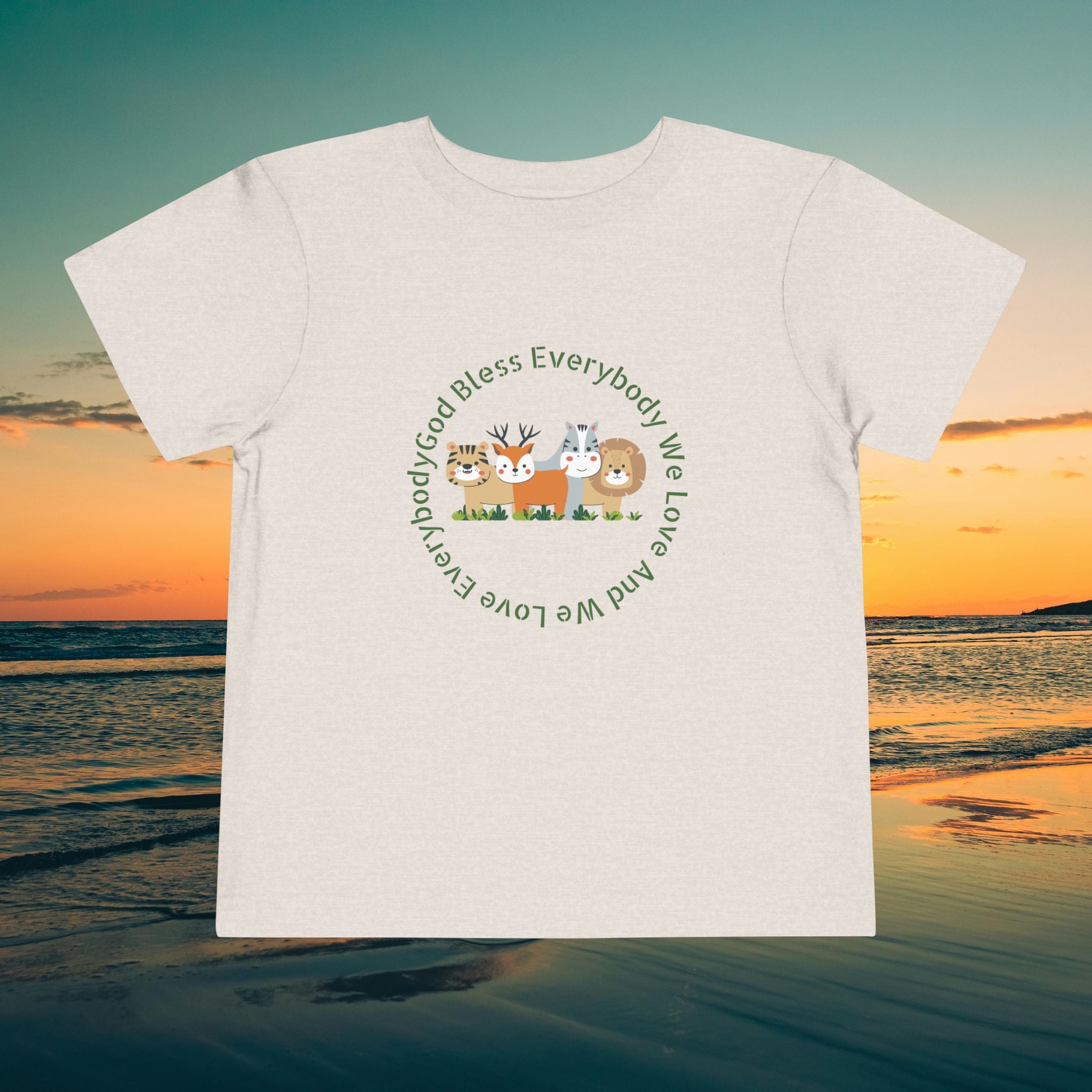 Toddler Tee — 'God Bless Everybody We Love'