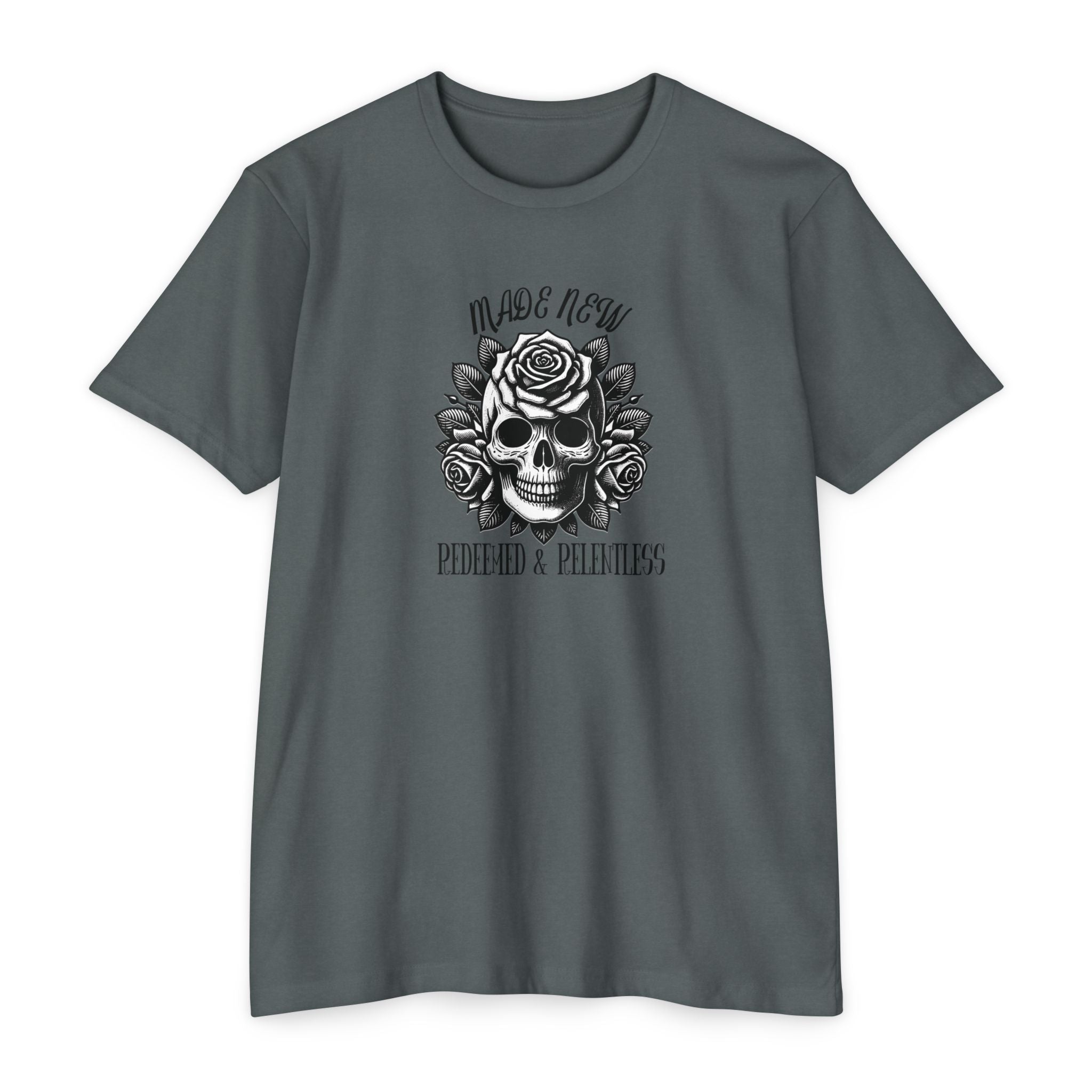 Redeemed & Relentless Christian Tee