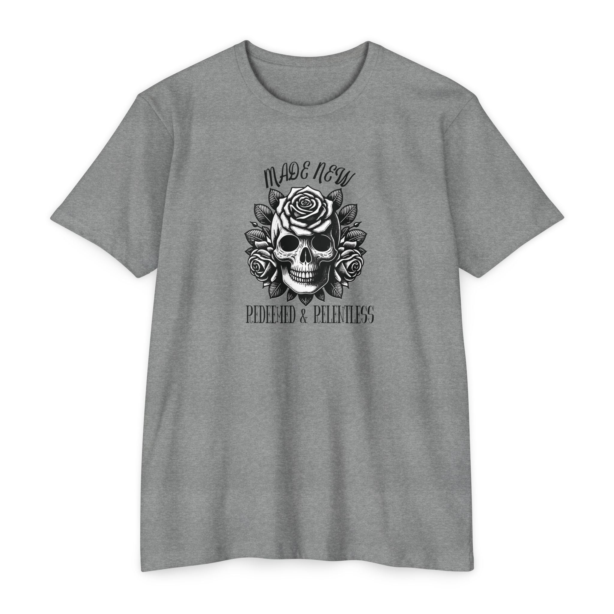 Redeemed & Relentless Christian Tee
