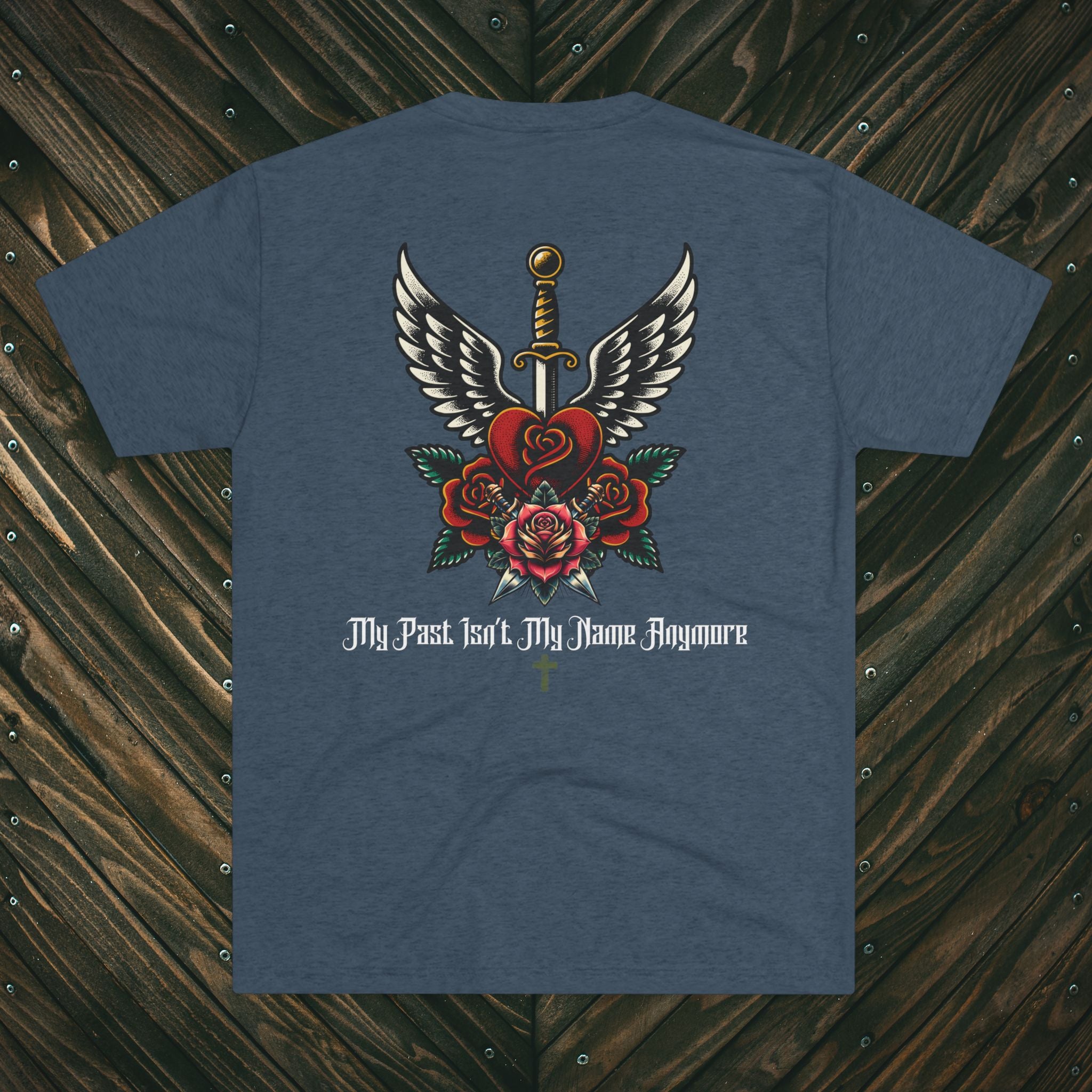 Dagger & Roses T-Shirt — "My Past Isn't My Name Anymore" Christian Tee