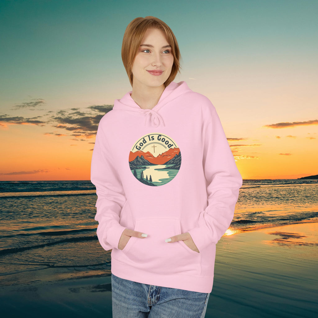 He is Good —Mountain Sunrise Hoodie