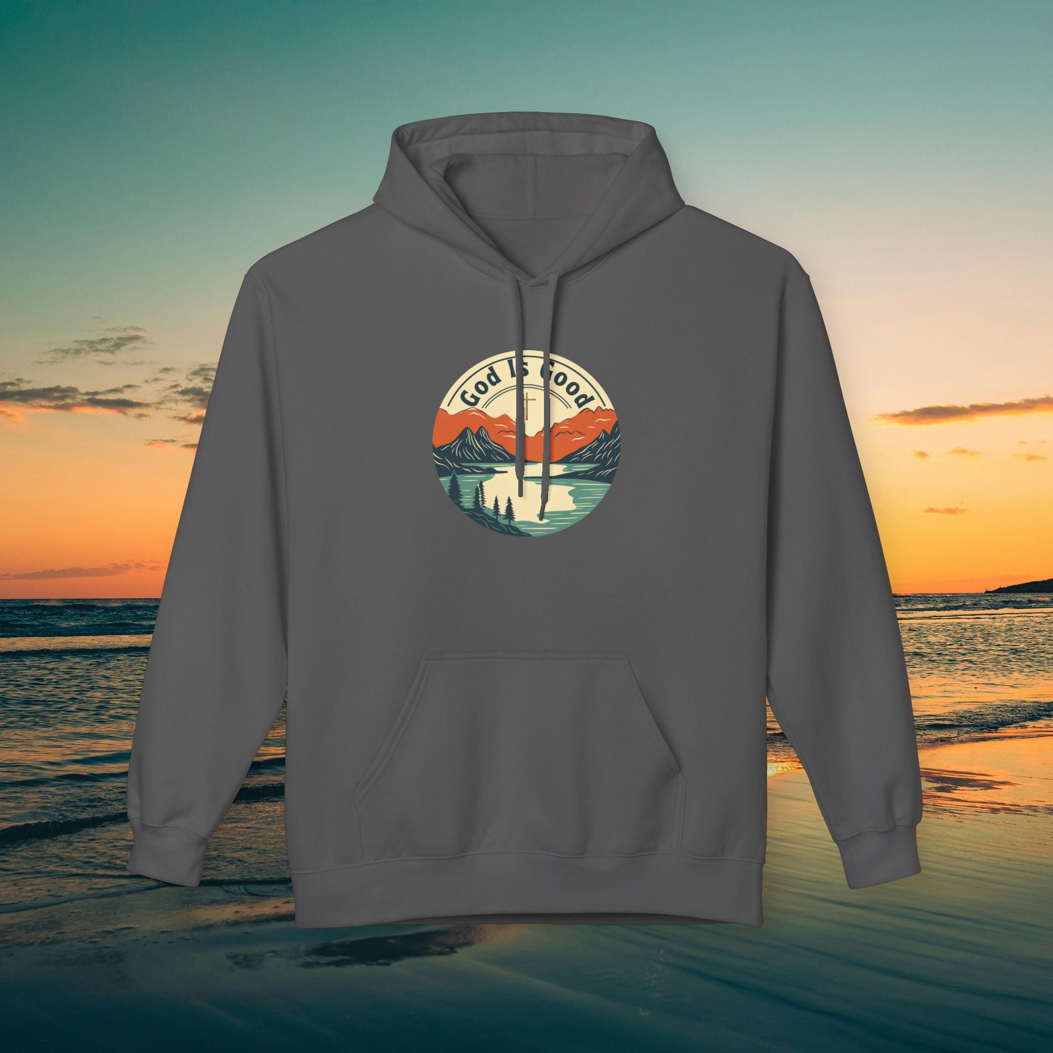 He is Good —Mountain Sunrise Hoodie