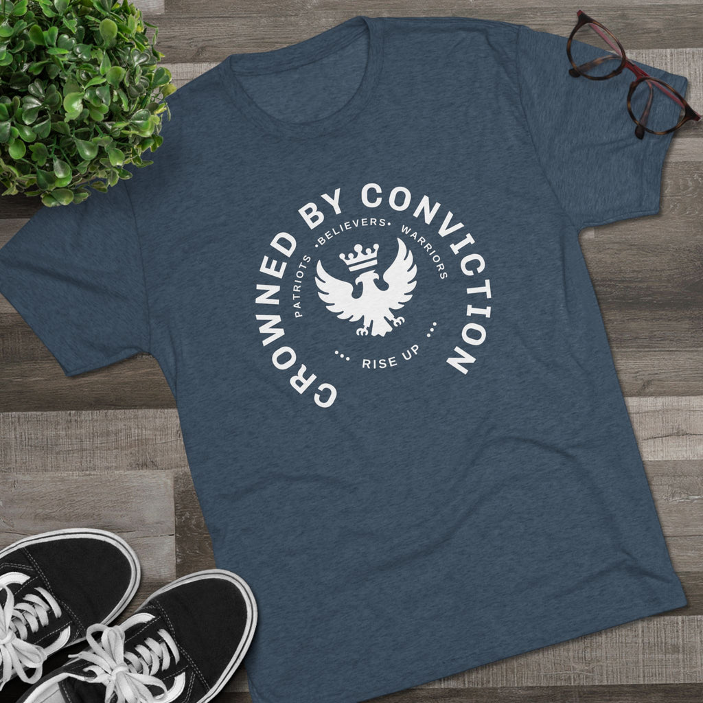 Crowned by Conviction Graphic Tee — 'Rise Up' Eagle Emblem