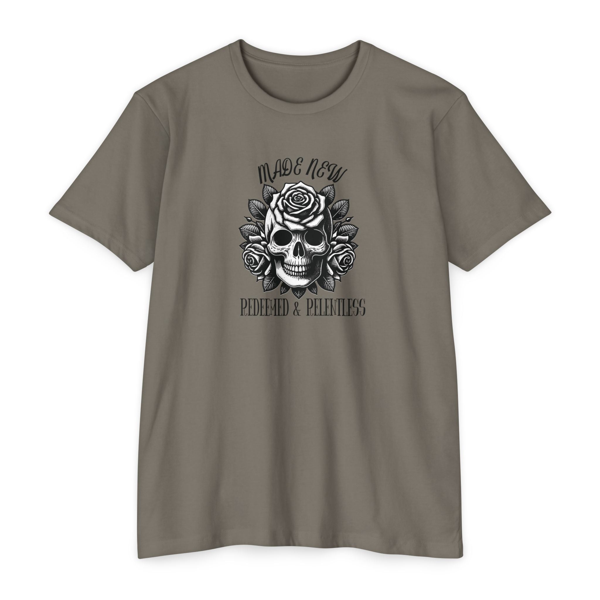 Redeemed & Relentless Christian Tee