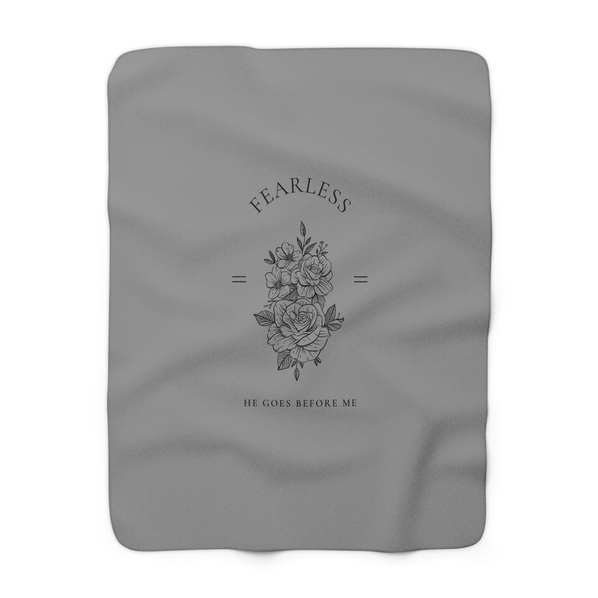 Floral Sherpa Blanket Fearless
