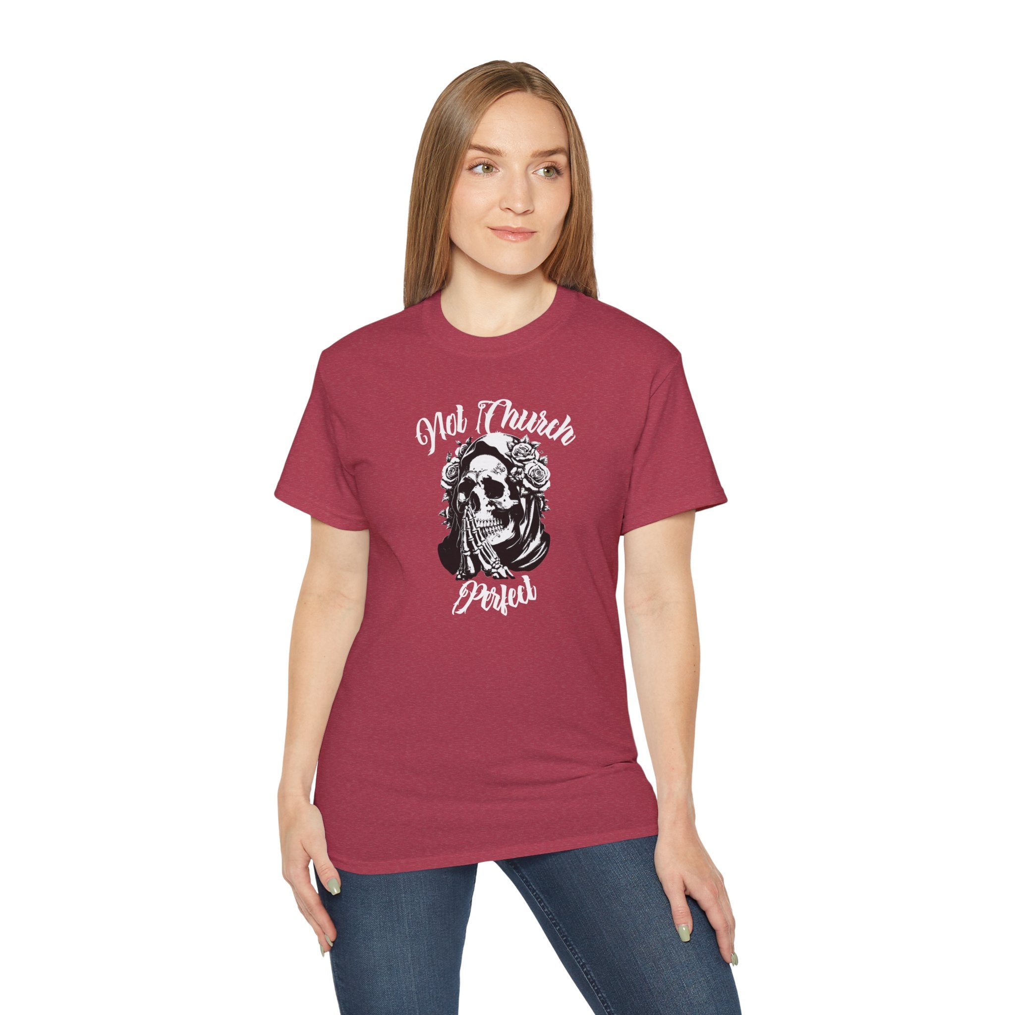Not Church Perfect Skull Tee
