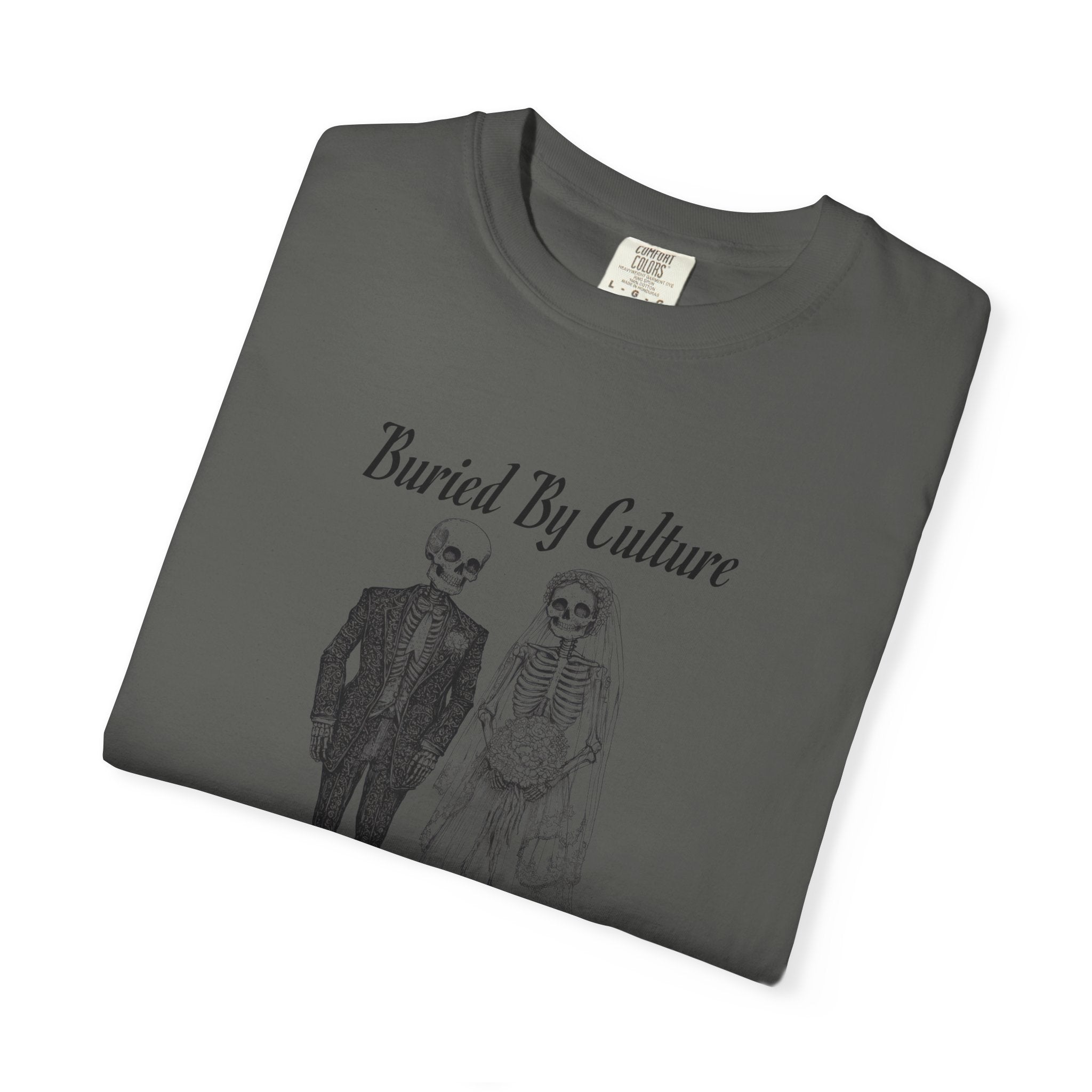 T-Shirt — "Buried By Culture, Bound By Covenant" Vintage Couple Graphic