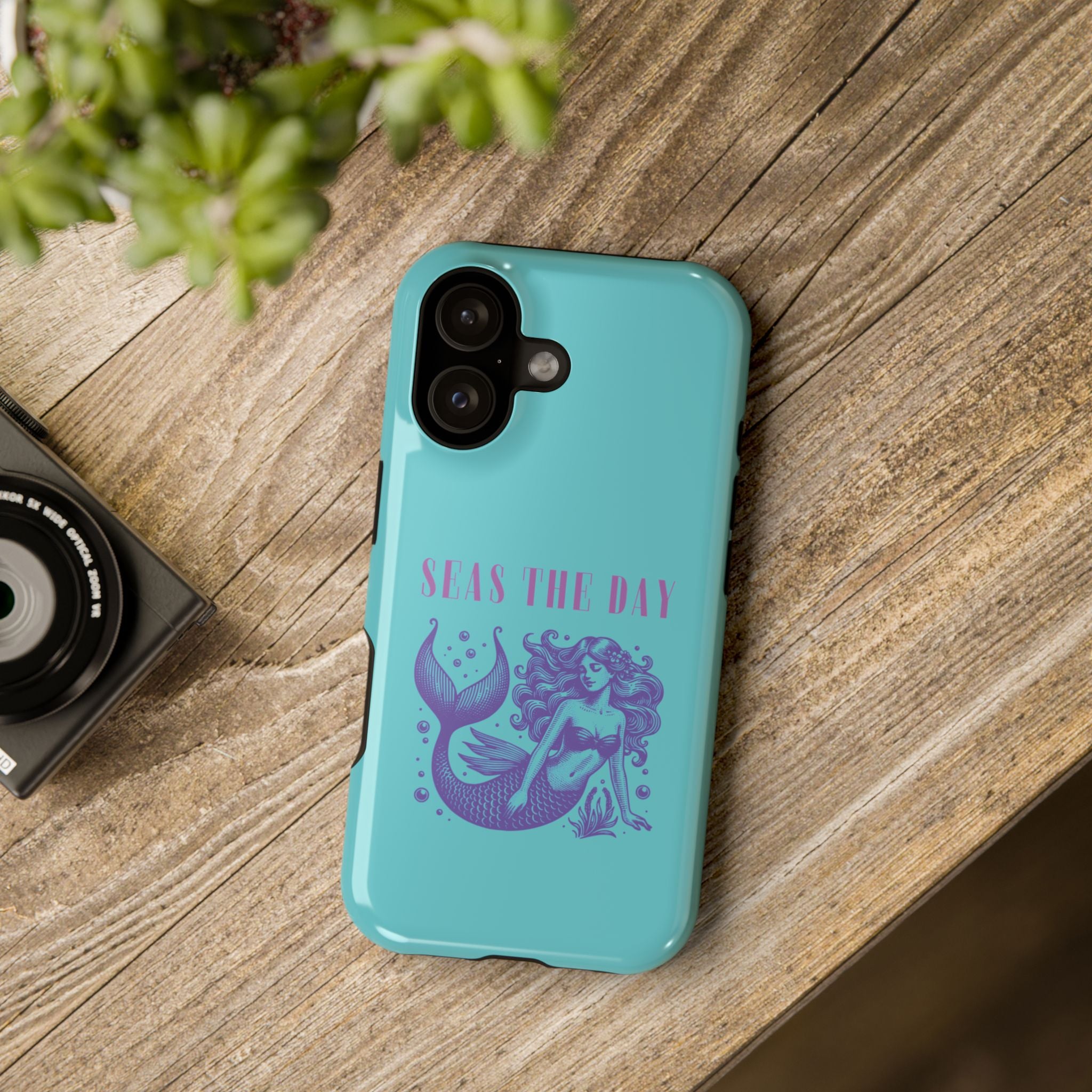 iphone Mermaid ‘Seas the Day’ Impact-Resistant Phone Case