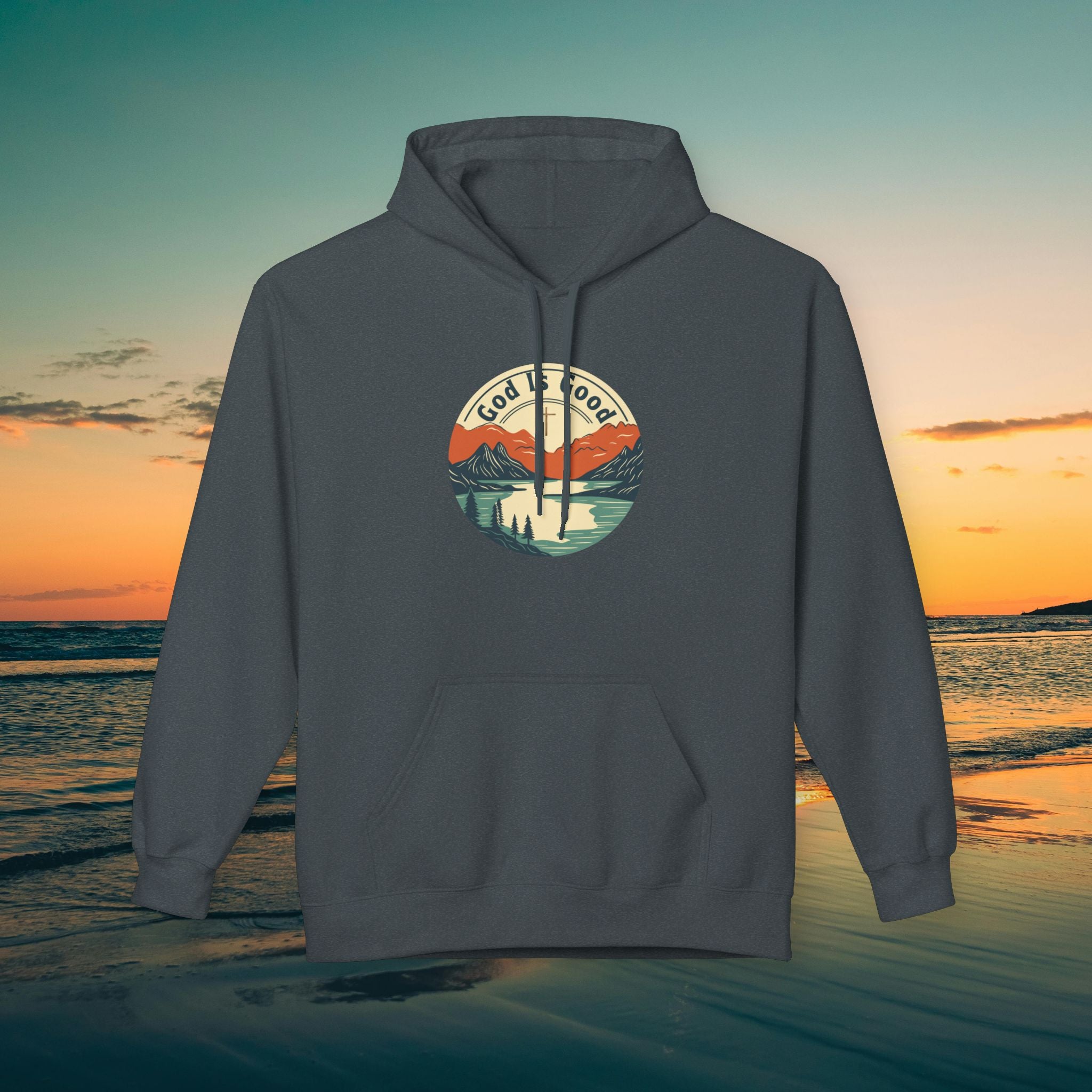 He is Good —Mountain Sunrise Hoodie