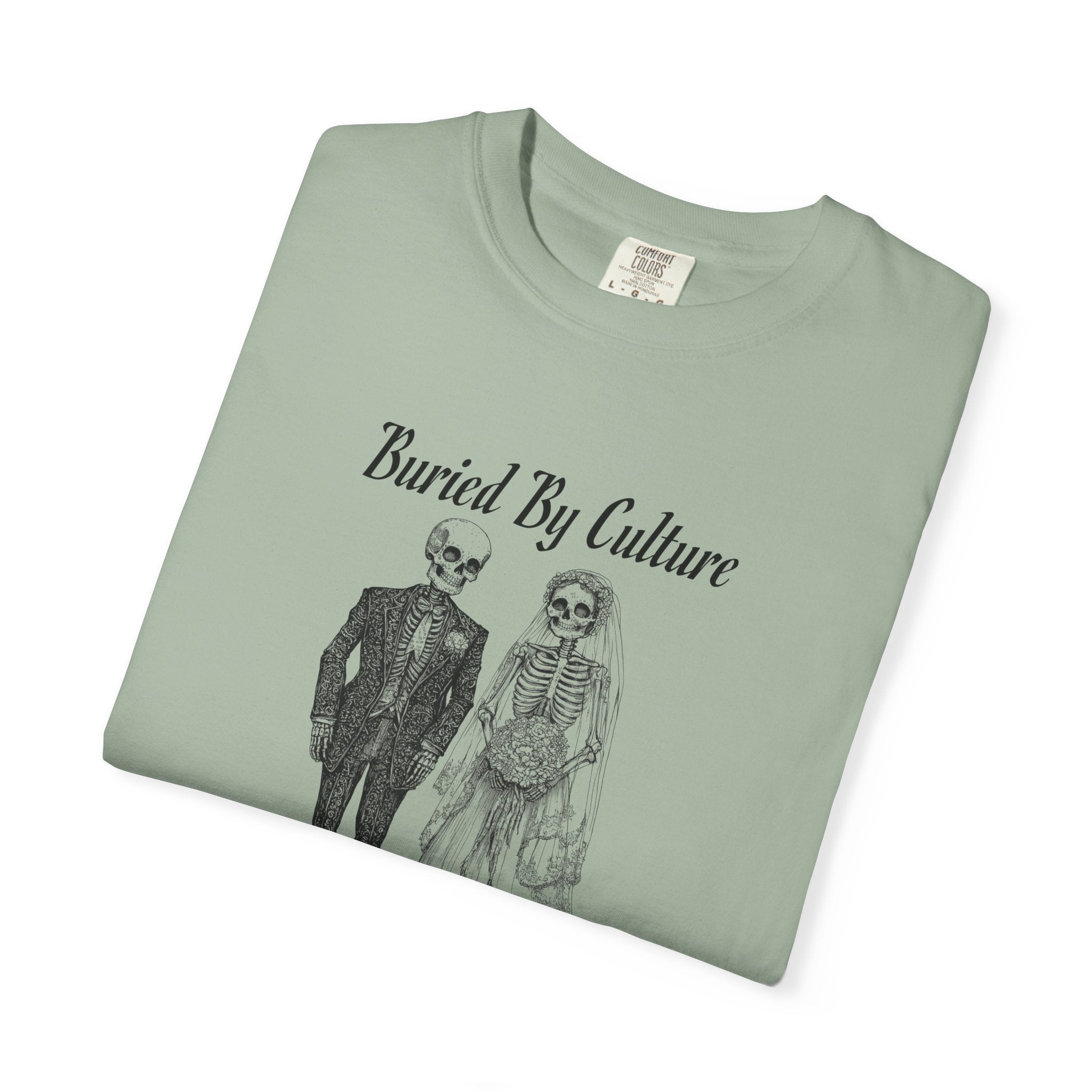 T-Shirt — "Buried By Culture, Bound By Covenant" Vintage Couple Graphic
