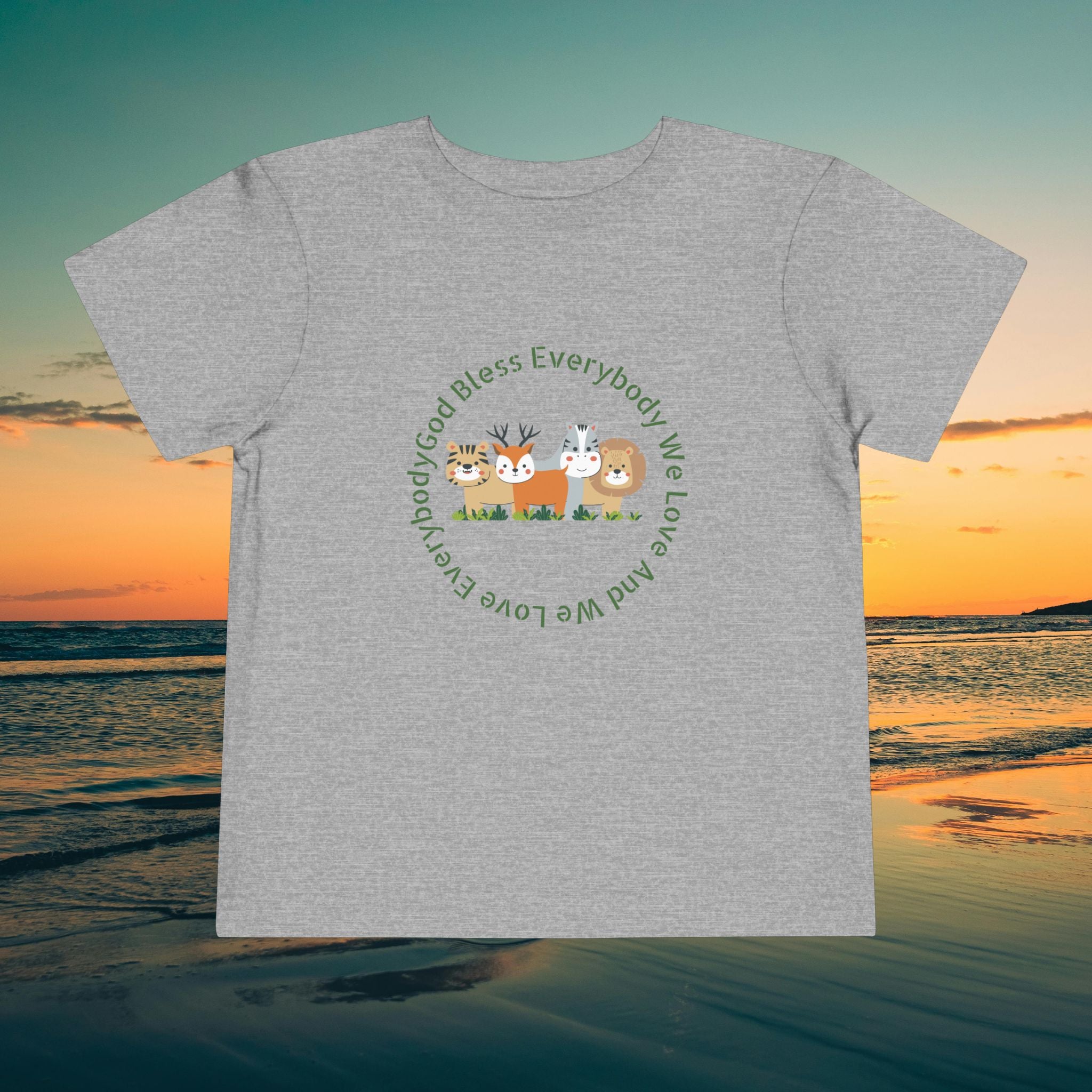 Toddler Tee — 'God Bless Everybody We Love'