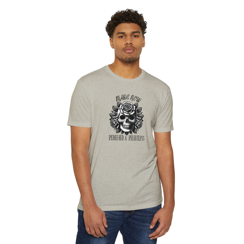 Redeemed & Relentless Christian Tee